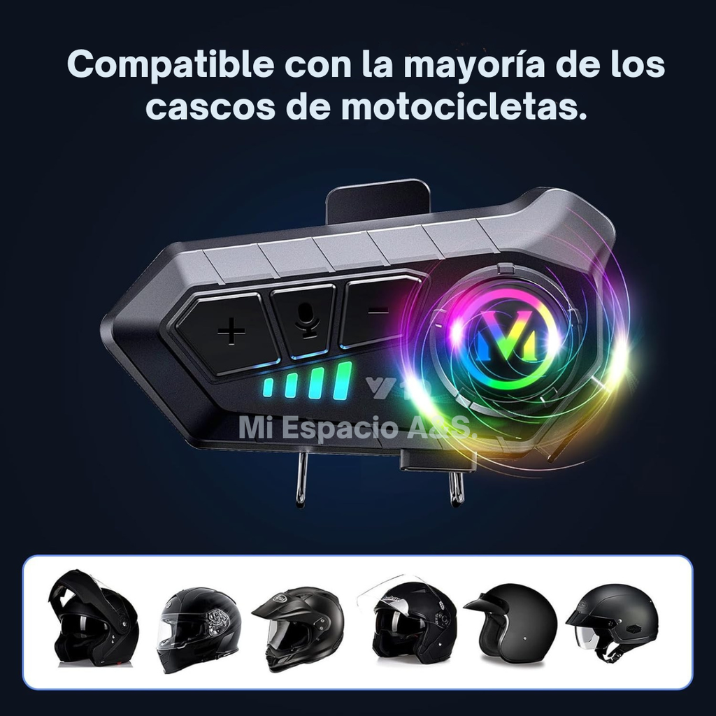 Auricular inalámbrico p/ casco bluetooth