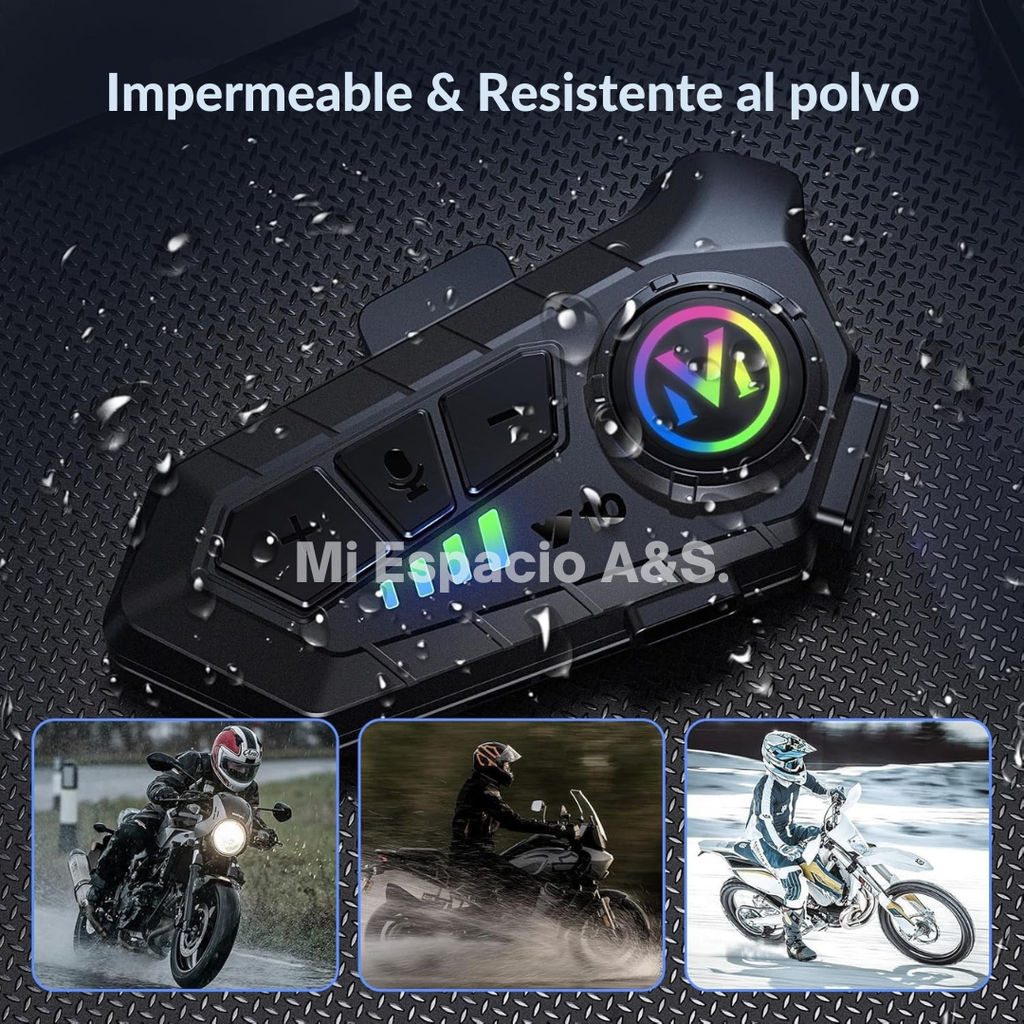 Auricular inalámbrico p/ casco bluetooth