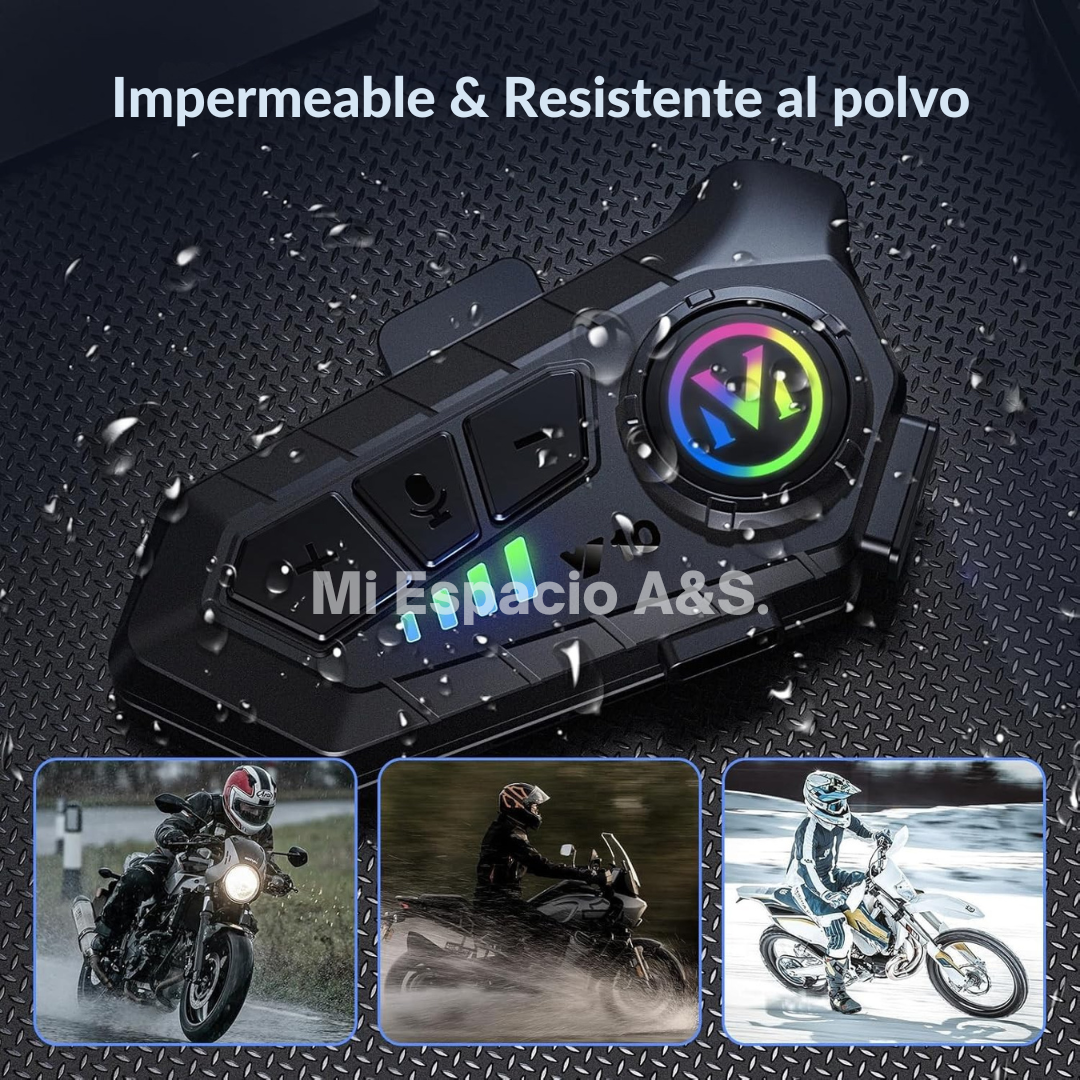 Auricular inalámbrico p/ casco bluetooth